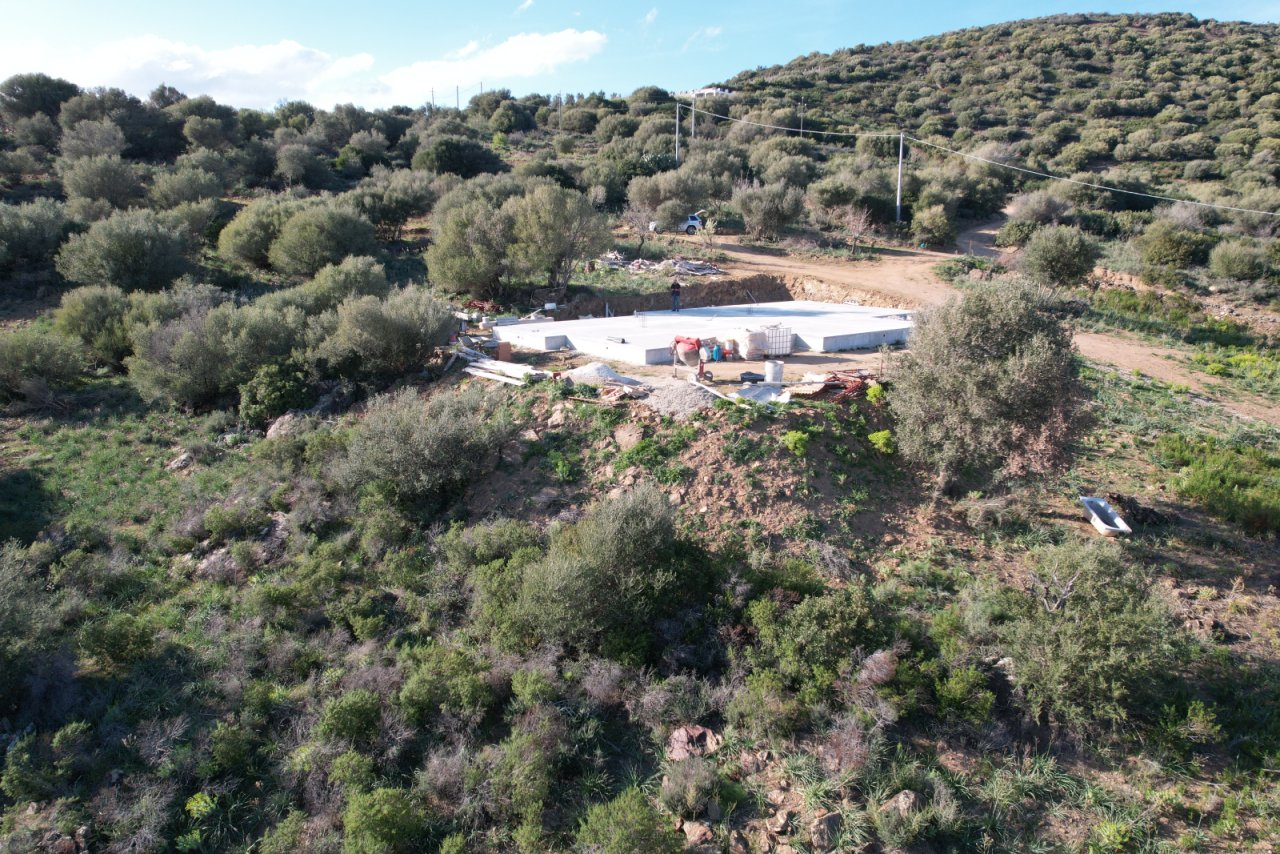 Luftansicht bestehendes Fundament (Front)