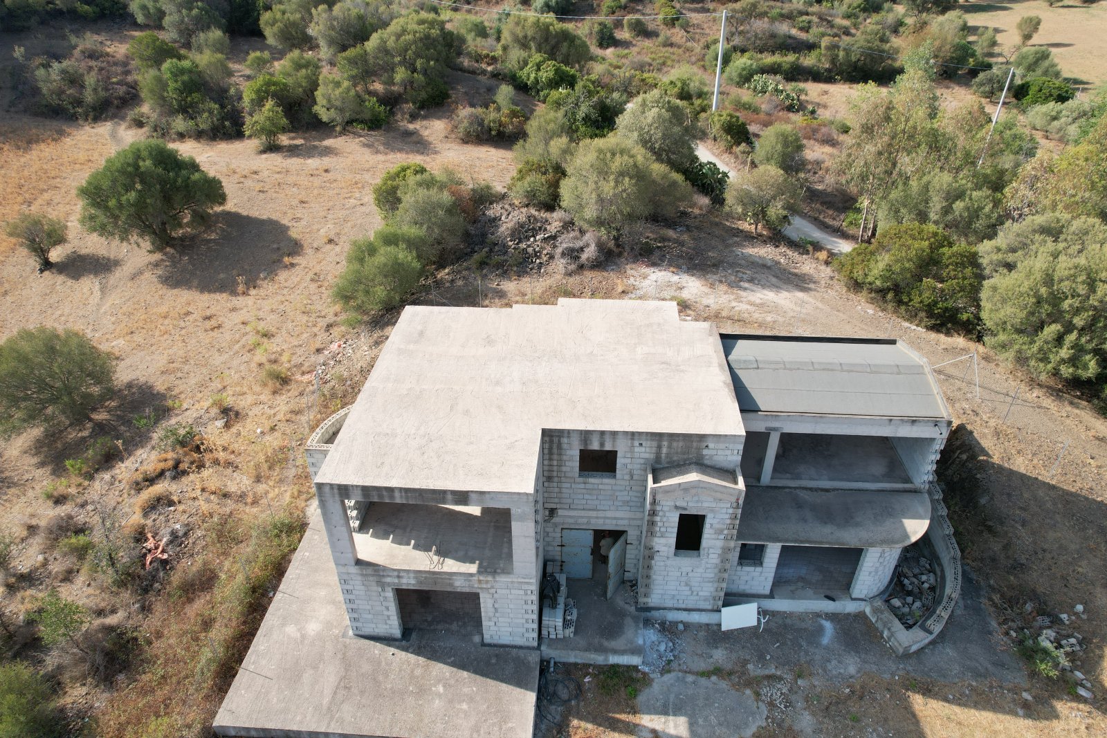 Luftansicht Rohbau (Front)