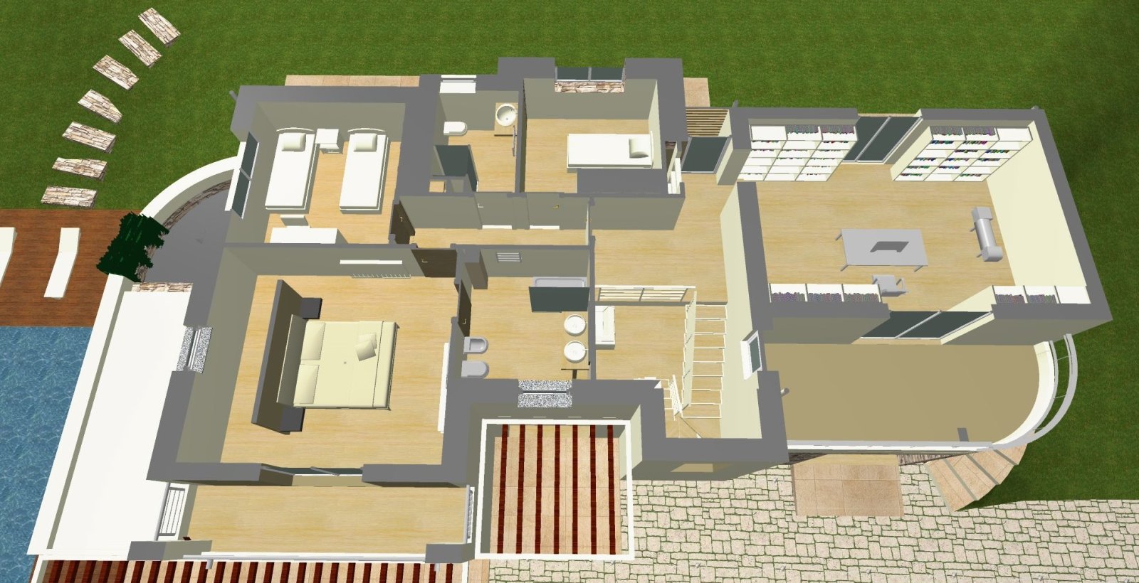 Grundriss / Visualisierung EG Grundriss / Visualisierung EG